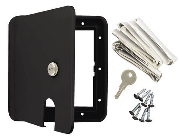 Valterra Electrical Hatch, Large Square, Black, Carded