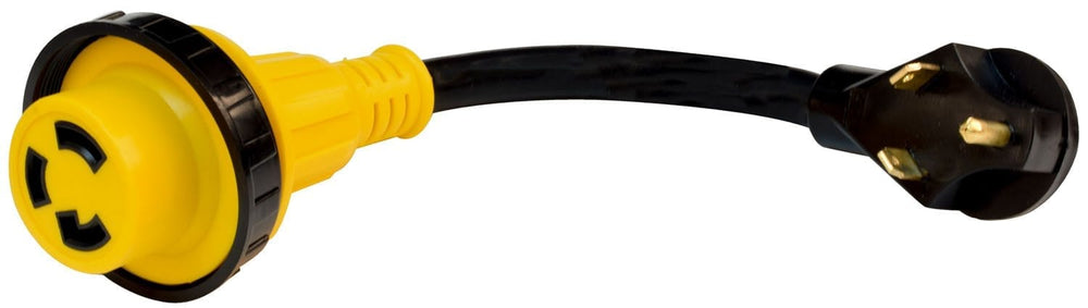 Mighty Cord 30AM-30AF Detachable Adapter Cord, 12″, Bulk