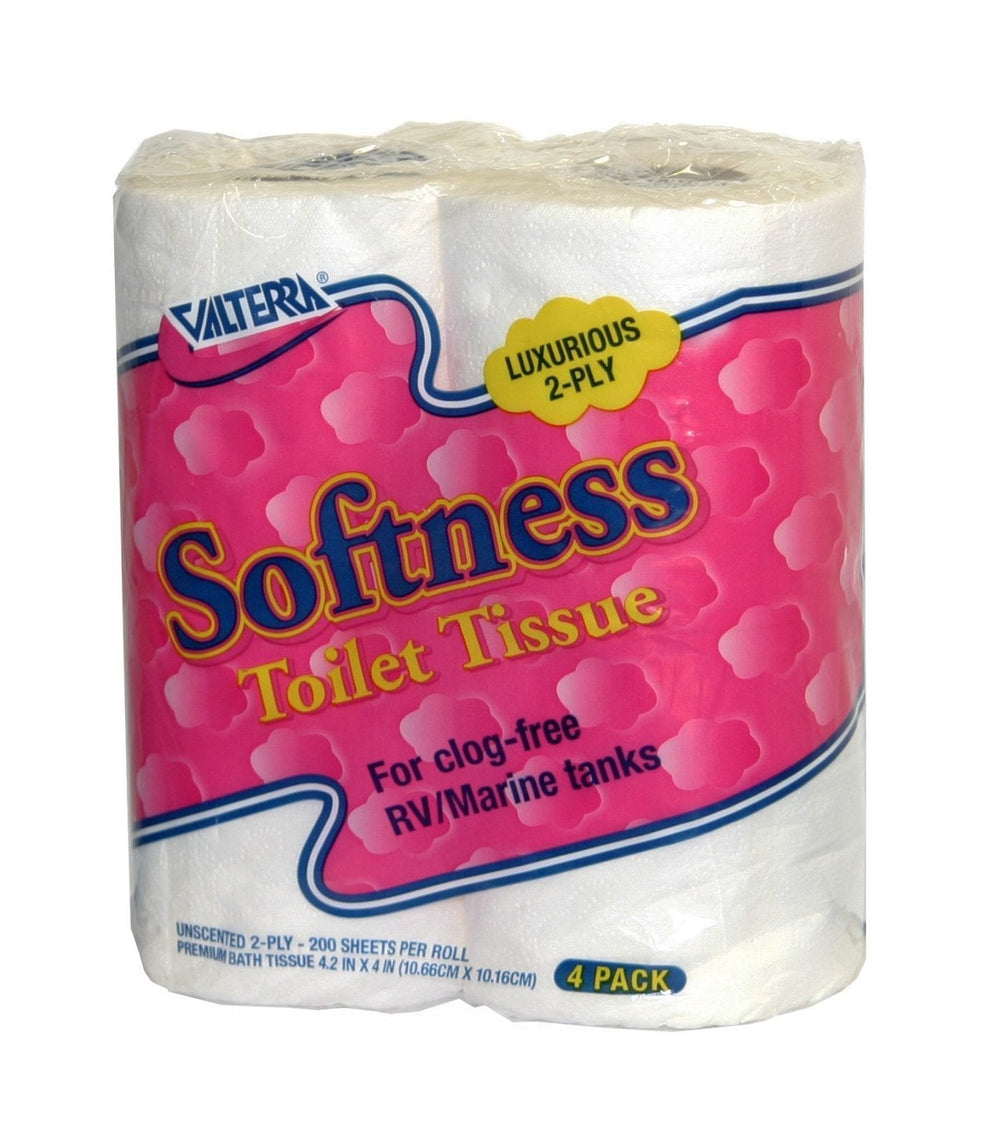Valterra Softness Toilet Tissue, 2-Ply, 4/pk