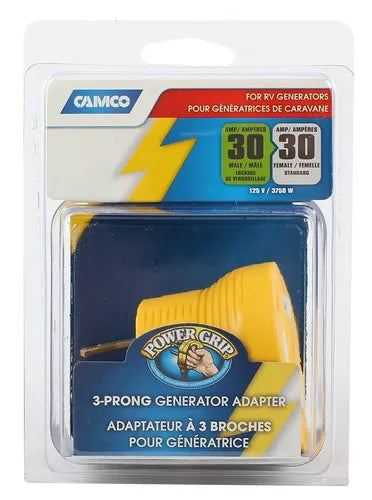 3 Prong Twist Lock Camco Generator Plug Adapters CAM55333