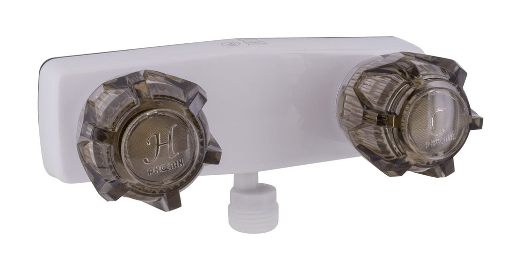 Phoenix, Shower Valve, Vacuum Breaker, Plastic Underbody, Brass Cartridge, Smoke Acrylic Knob Handles