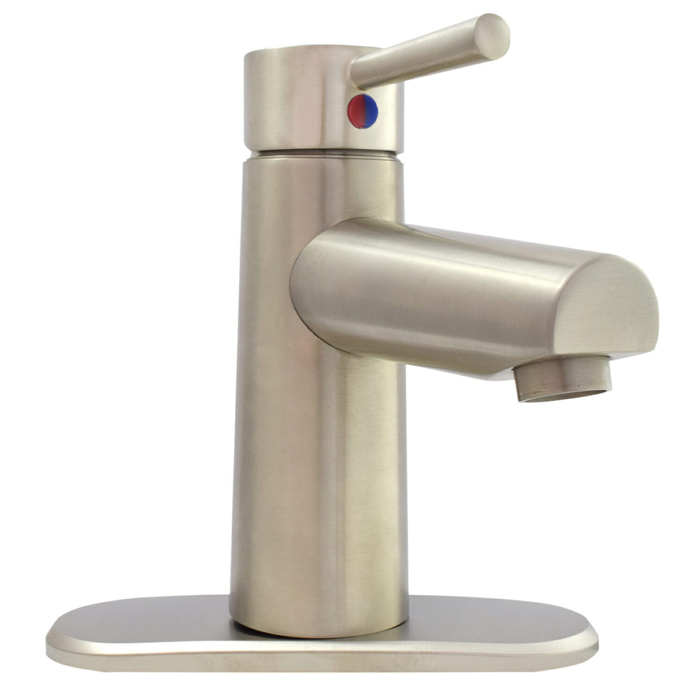 Valterra Premium Single Handle Vessel Lavatory, Brushed Nickel