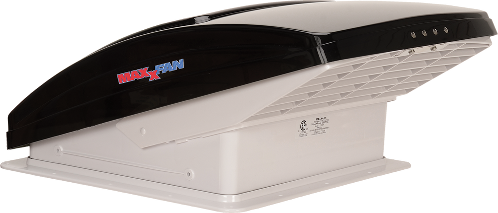 Maxxfan Deluxe All-In-One RV Vent, Shield & Fan (Smoke 10 Speed Remote)