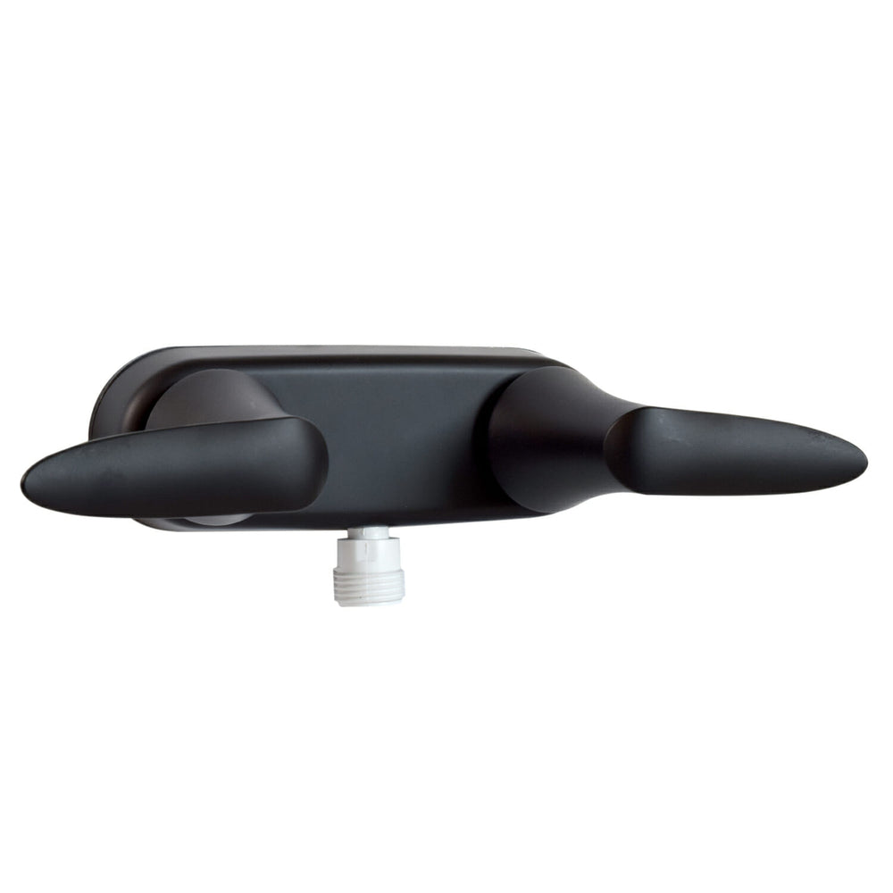 Valterra Catalina, Shower Valve, Vacuum Breaker, Matte Black w/Matte Black Blade Lever Handles