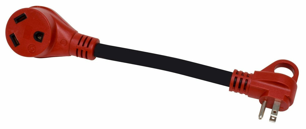 Mighty Cord 15AM-30AF Adapter Cord, 12″, Red, Bulk