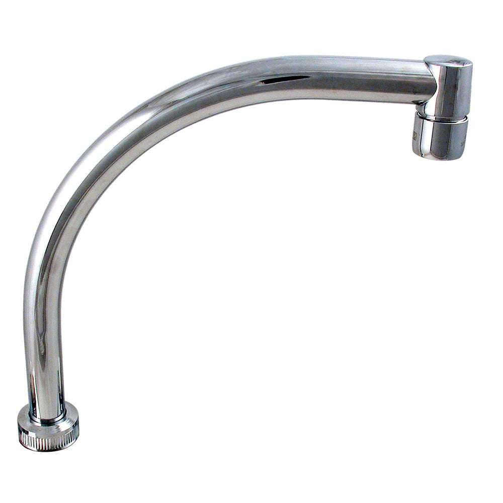 Valterra Spout, 8″ Hi-Arc, For 2 Handle Kitchen Faucets, Brass, Chrome, Carded