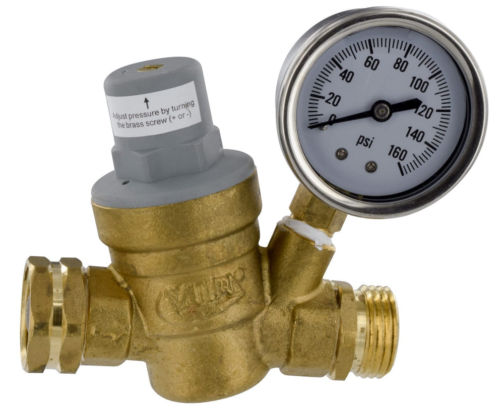 Valterra Adjustable Water Regulator, Brass, Lead-Free, Carded