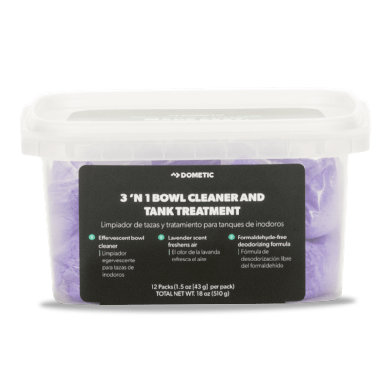 Dometic 3 'N 1 Bowl And Tank Cleaner - 12 Pack