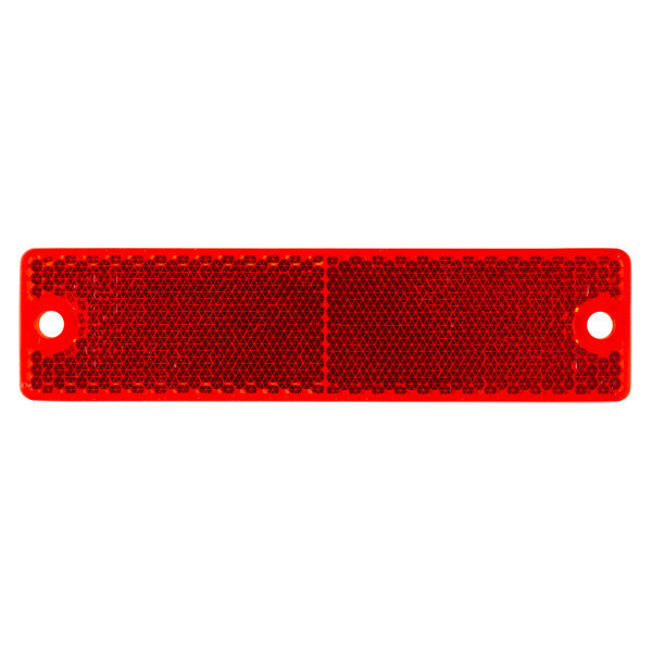 Grote 40132-5 Mini Stick-On Screw-Mount Rectangular Reflectors, Red, Pair