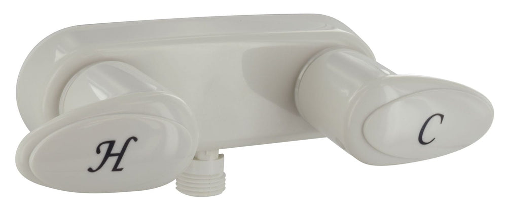 Valterra Catalina, Shower Valve, Vacuum Breaker, White With White Lever Handles