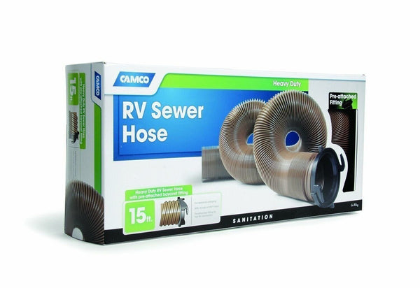 Camco HTS Heavy Duty RV Sewer Hose w/ Pre-Attached Bayonet ...