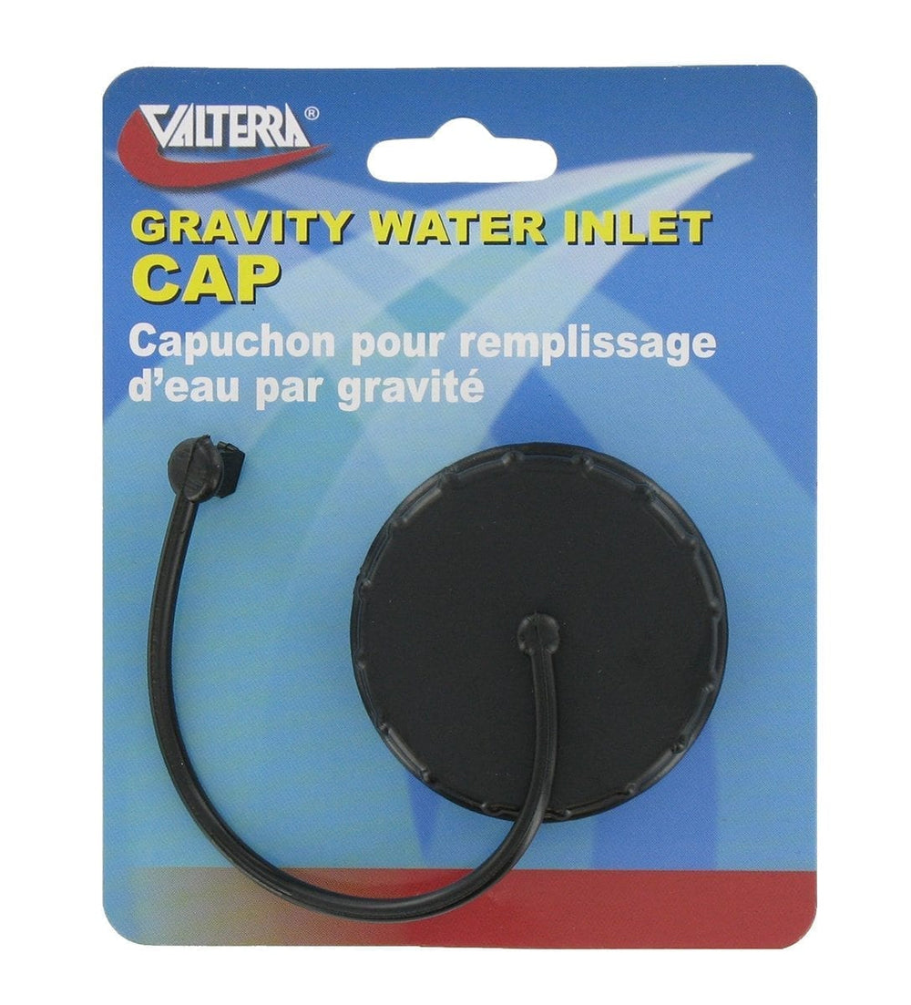 Valterra Gravity Water Inlet Cap, Black, Carded