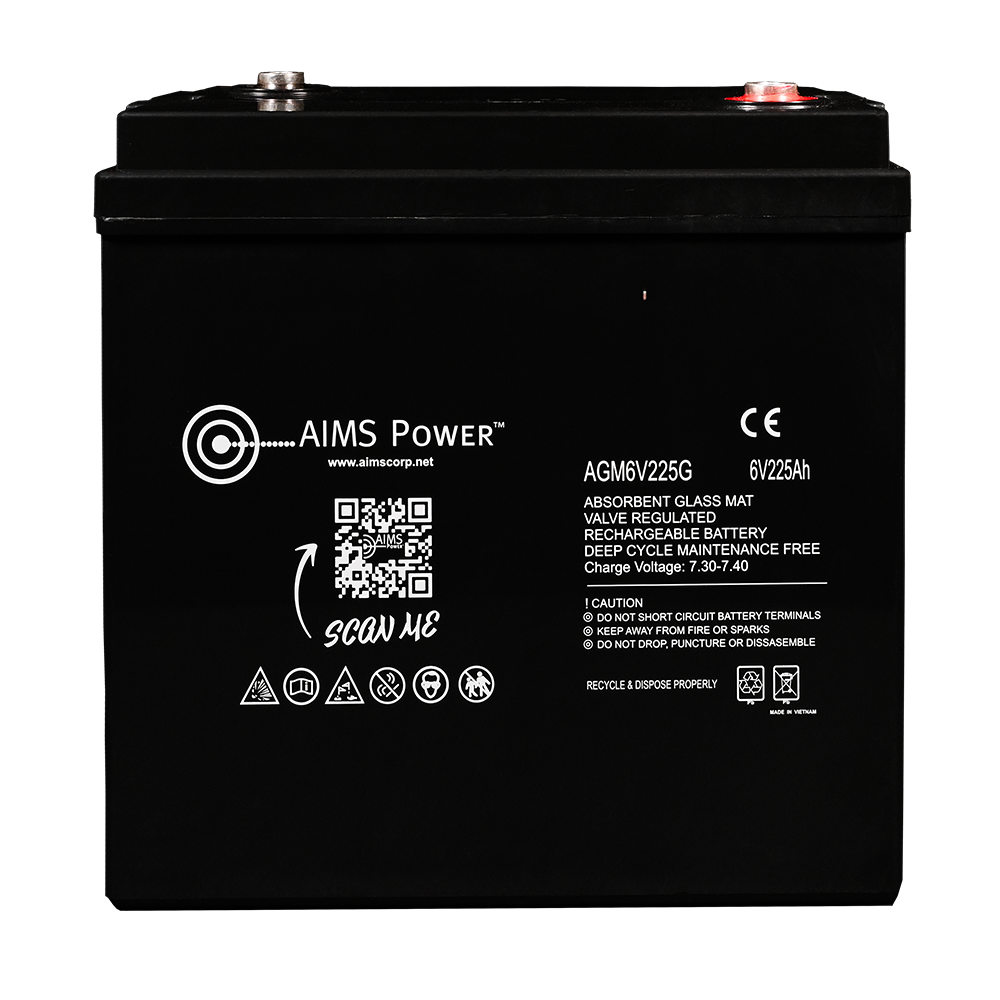 NEW! 6 Volt 225Ah AGM Deep Cycle Battery Heavy Duty GC2