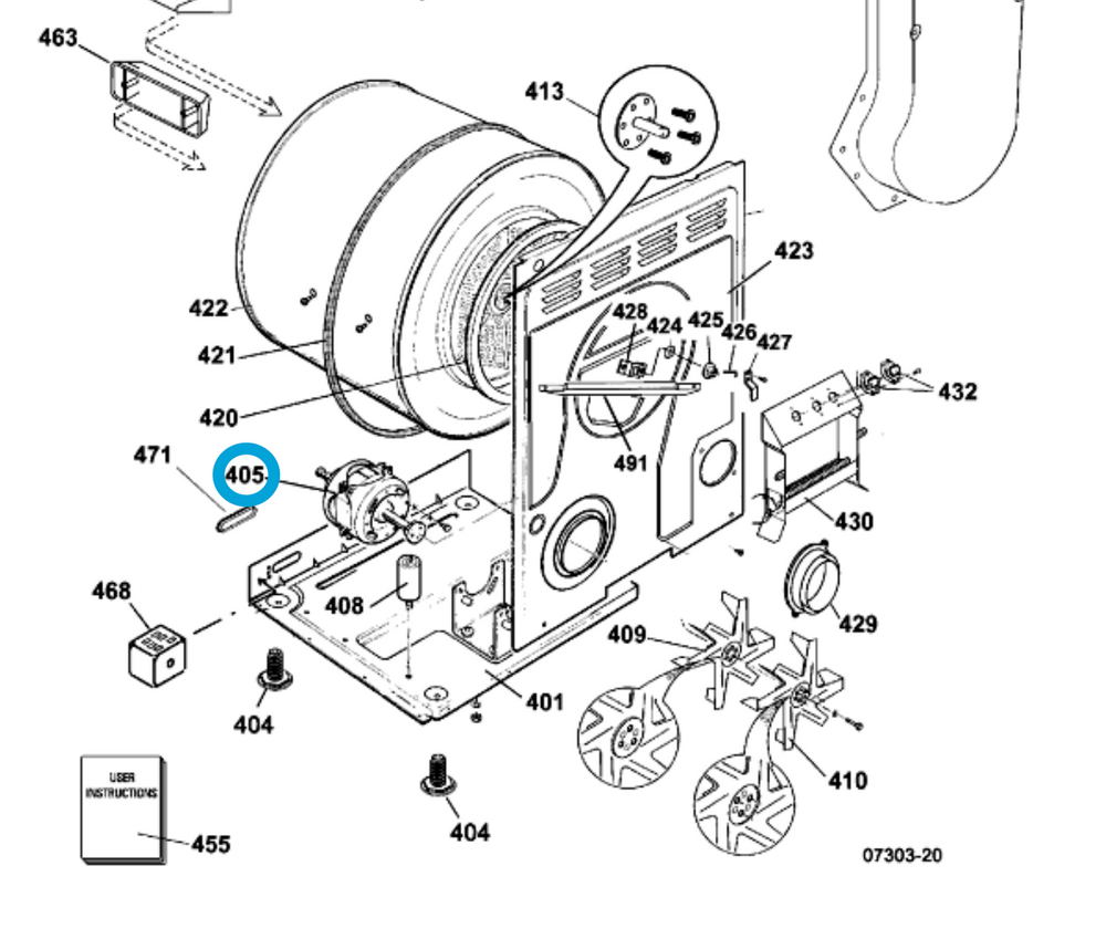 Splendide Westland 142623 Clothes Washer/ Dryer Motor