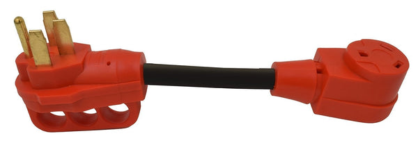 Mighty Cord 50AM-30AF Adapter Cord with Handle, 12″, Red, Bulk