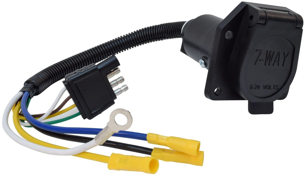Mighty Cord 7-Way to 4-Way Pre-Wire Harness, 12″, Carded