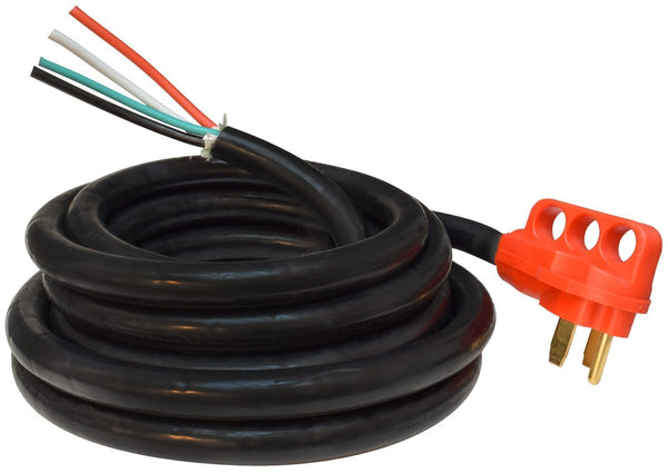 Mighty Cord 50Amp Power Cord w/Handle, 25′, Red, Boxed