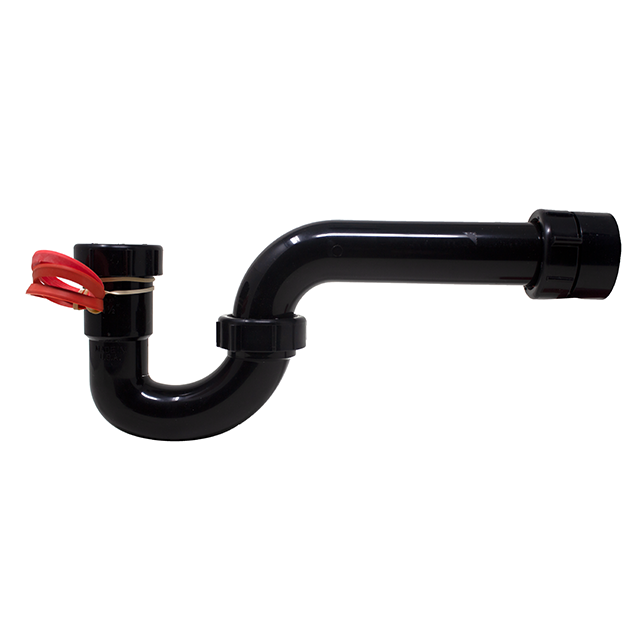 1-1/2″ Black P-Trap W/Adapter & Tpr Washers