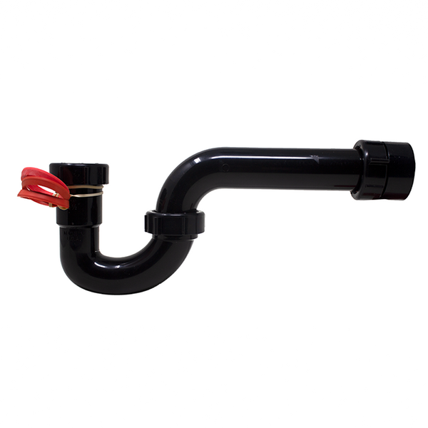 1-1/2″ Black P-Trap W/Adapter & Tpr Washers