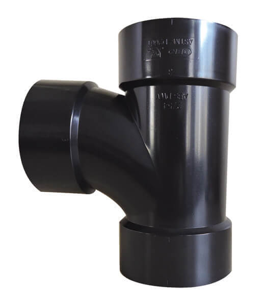 Valterra DWV Sanitary Tee, 3″ Hub