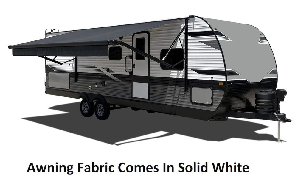 Velarium Awning Fabric Solid White Vinyl Weather Cover RV