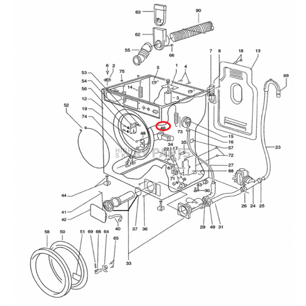Splendide 257924 Clothes Washer/ Dryer Door Interlock