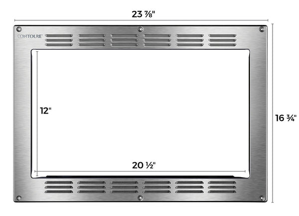 National Contoure RV-TRIM8S Stainless Steel Microwave Trim Kit