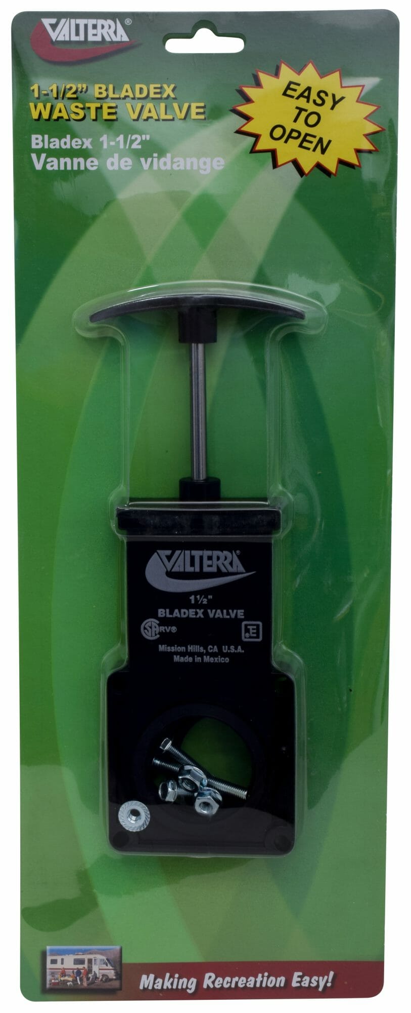 Valterra Bladex® Waste Valve Body, 1-1/2″, Carded