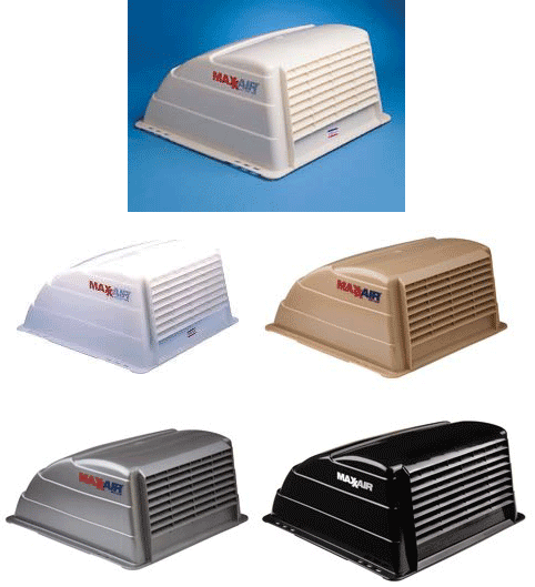 MaxxAir Maxxfan Deluxe All-In-One RV Vent, Shield & Fan