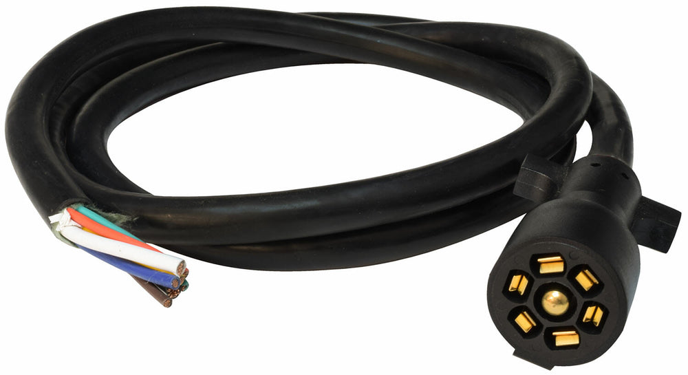 Mighty Cord 7-Way Trailer Cord, 6′, Bulk