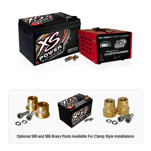 XS Power XP1000CK2 Group 34 16V AGM Car Audio Battery