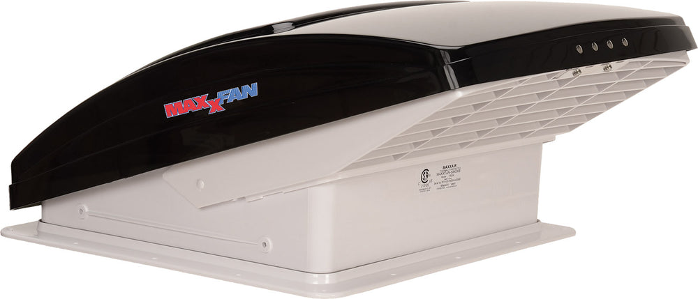 Maxxfan Deluxe All-In-One RV Vent, Shield & Fan (Smoke 10 Speed)