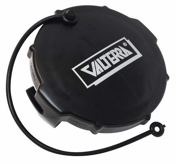 Valterra Waste Valve Cap, 3" Bayonet, Black, Bulk