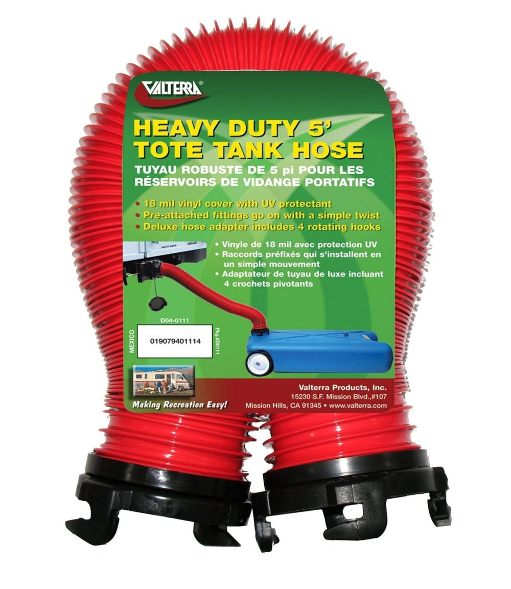 Valterra Tote Tank Hose, Heavy Duty, 5′, Shrink Wrapped