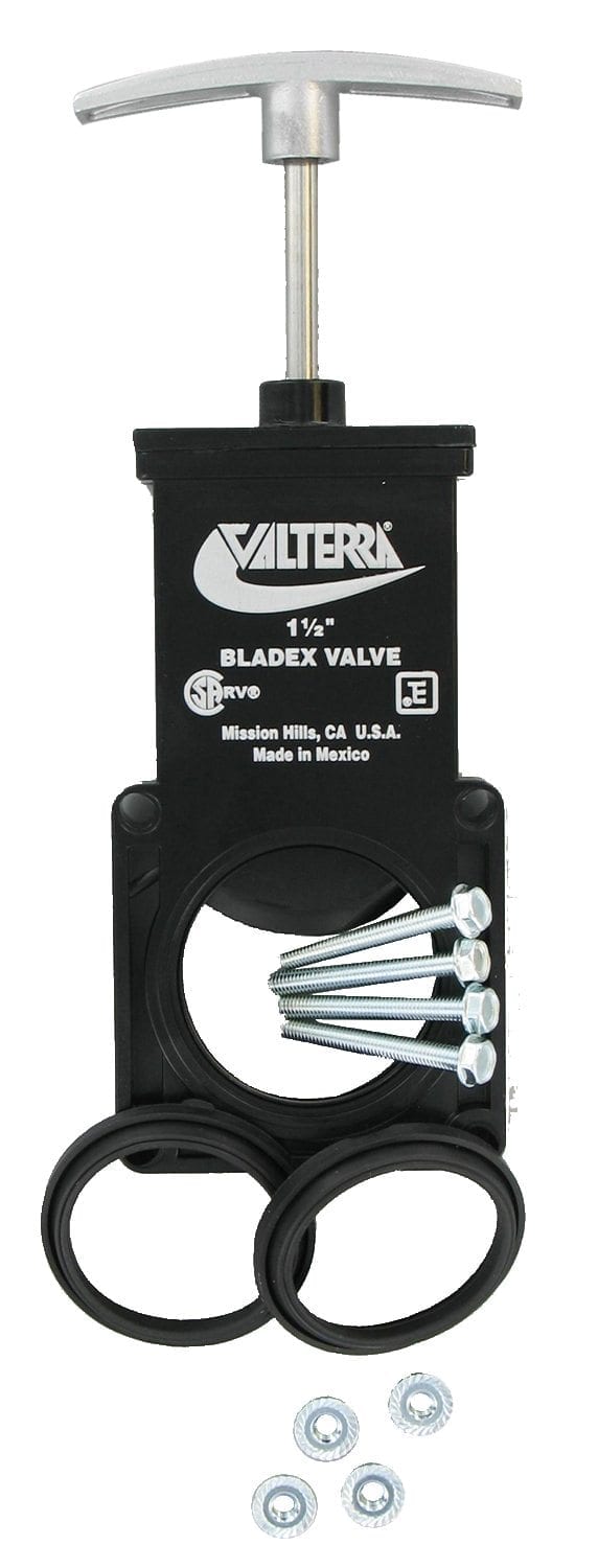 Valterra Bladex® Waste Valve Body, 1-1/2″, Metal Handle, Bulk