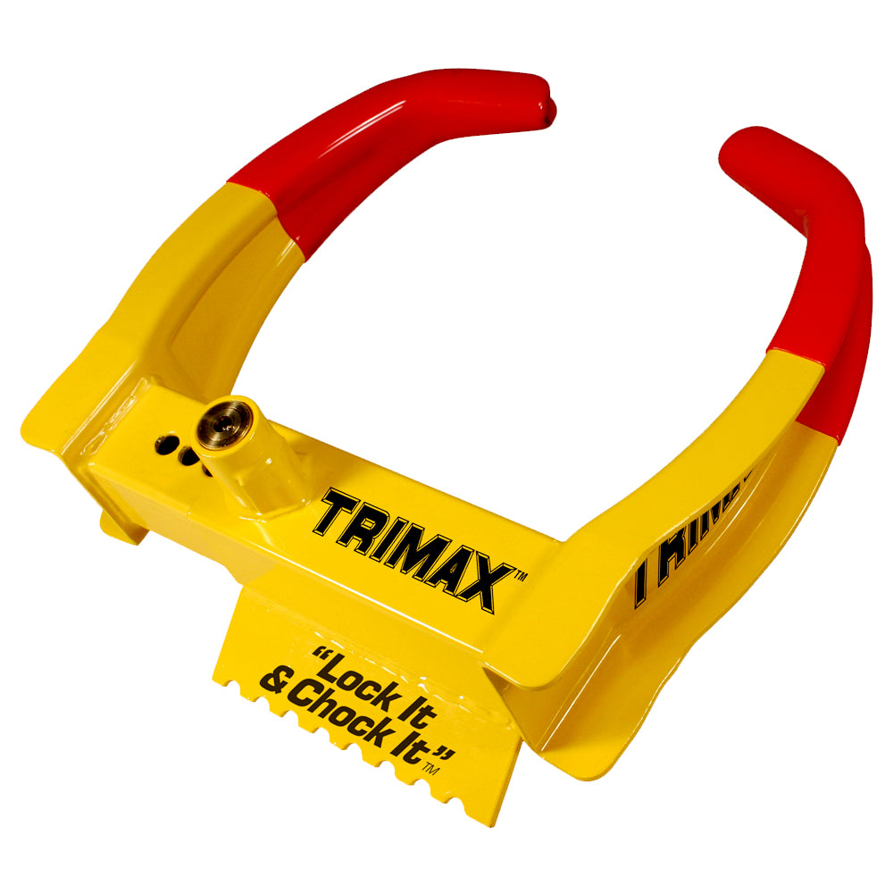 Deluxe Universal Wheel Chock Lock (6″ to 10.5″ Span and 7.25″ Reach)