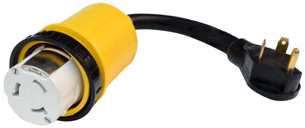 Mighty Cord 30AM-50AF Detachable Adapter Cord, 12″, Bulk
