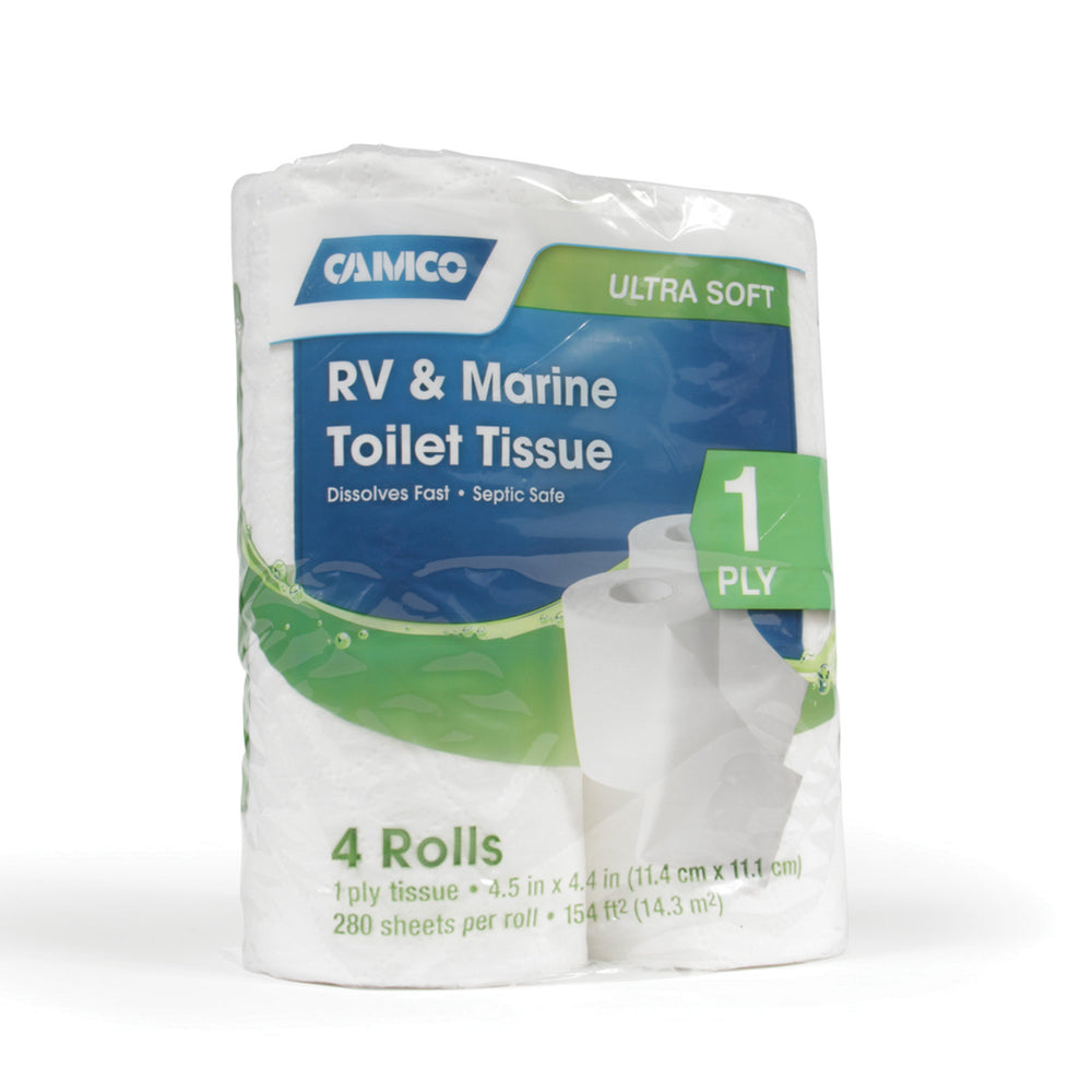 Camco RV and Marine Septic Safe Toilet Tissue - 1 Ply - 280 Sheets