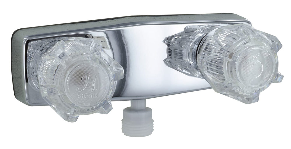 Phoenix, Shower Valve, Vacuum Breaker, Chrome With Clear Acrylic Knob Handles