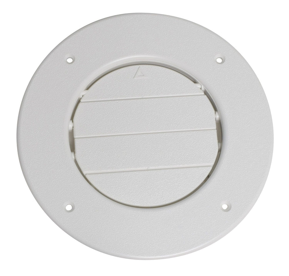 Valterra Heating and A/C Register, 4″, Rotating/Dampered, Plastic, White, Carded A10-3357VP