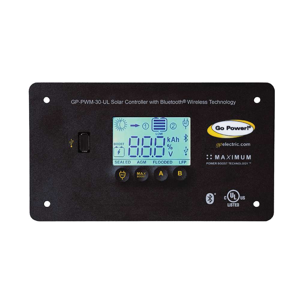 30 Amp Dual Bank Bluetooth-Enabled Digital Solar Controller