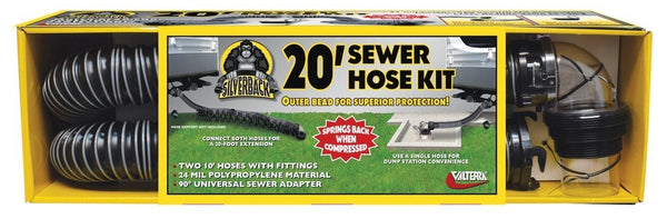 Valterra Silverback™, 20′ Sewer Hose Kit