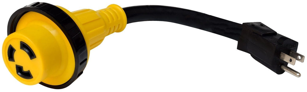 Mighty Cord 15AM-30AF Detachable Adapter Cord, 12″, Bulk