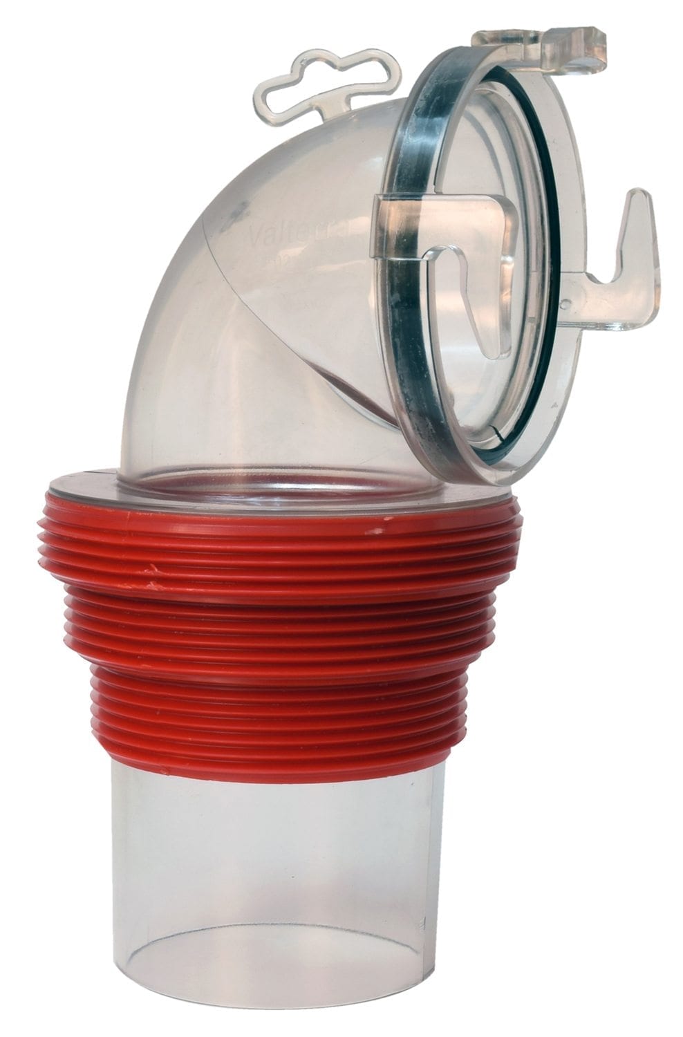 Valterra EZ Coupler Threaded 90-Degree Bayonet Sewer Fitting – Clear