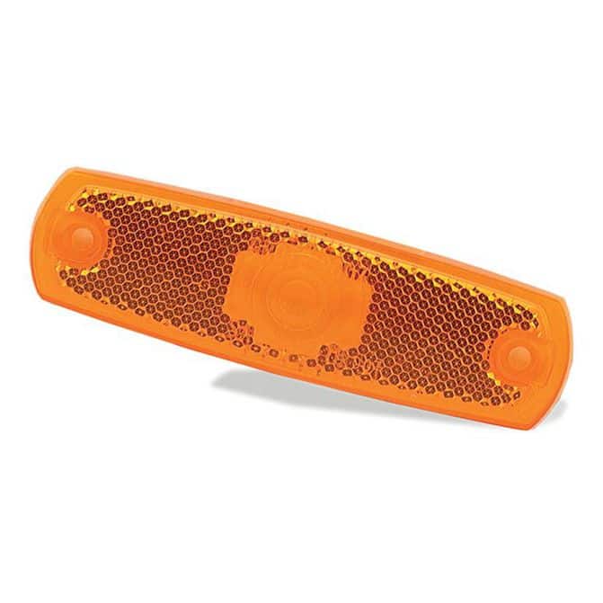 Grote 90073 Clearance Marker Replacement Lenses, w/ Built-in Reflector, Amber