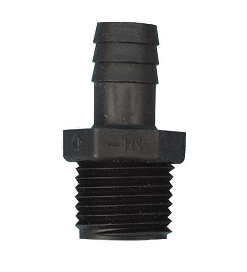 Valterra Male Adapter, 1/4" MPT x 3/8" Barb