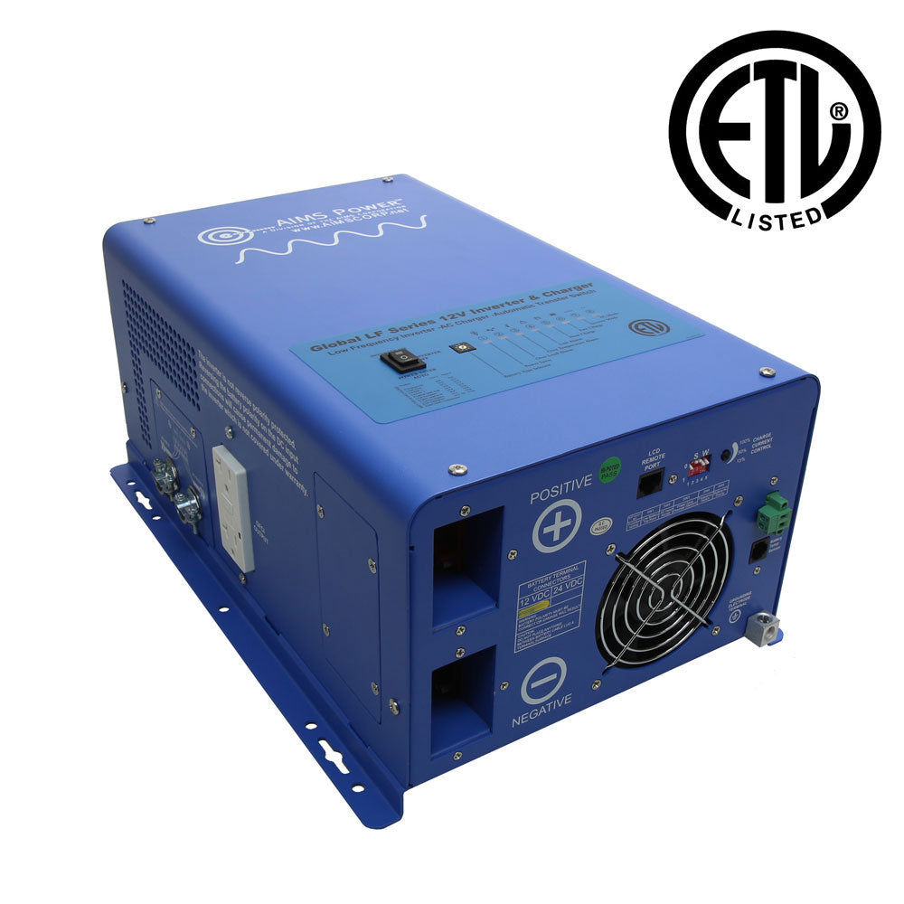 1500 Watt Pure Sine Inverter Charger – ETL Listed Conforms to UL458 / CSA Standards