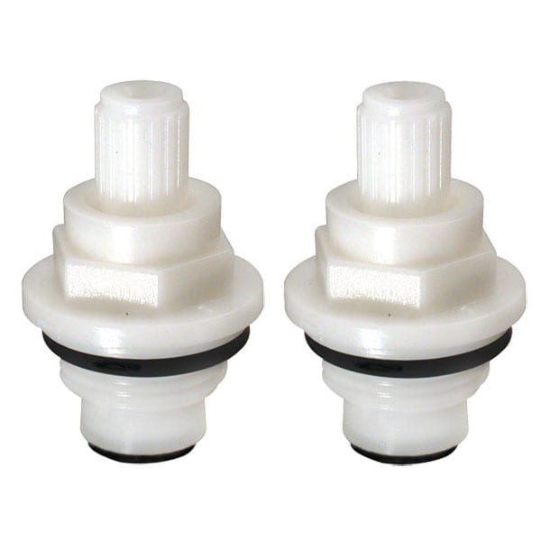 Valterra Compression Valve, For Sink Mount Faucets And Exposed Tub/shower, Knobs-Hot/cold, Pair, Plastic, Carded