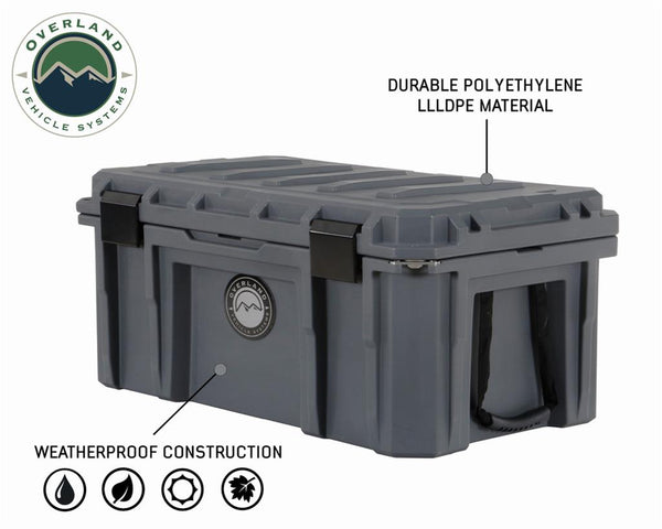 Overland Dark Grey 95 QT Dry Box With Drain and Bottle Opener DBS