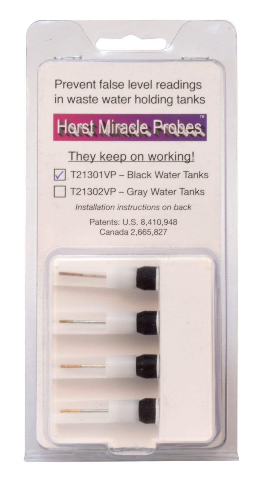 Valterra Horst Miracle Probes, For Black Water Tanks, Pack of 4, Carded